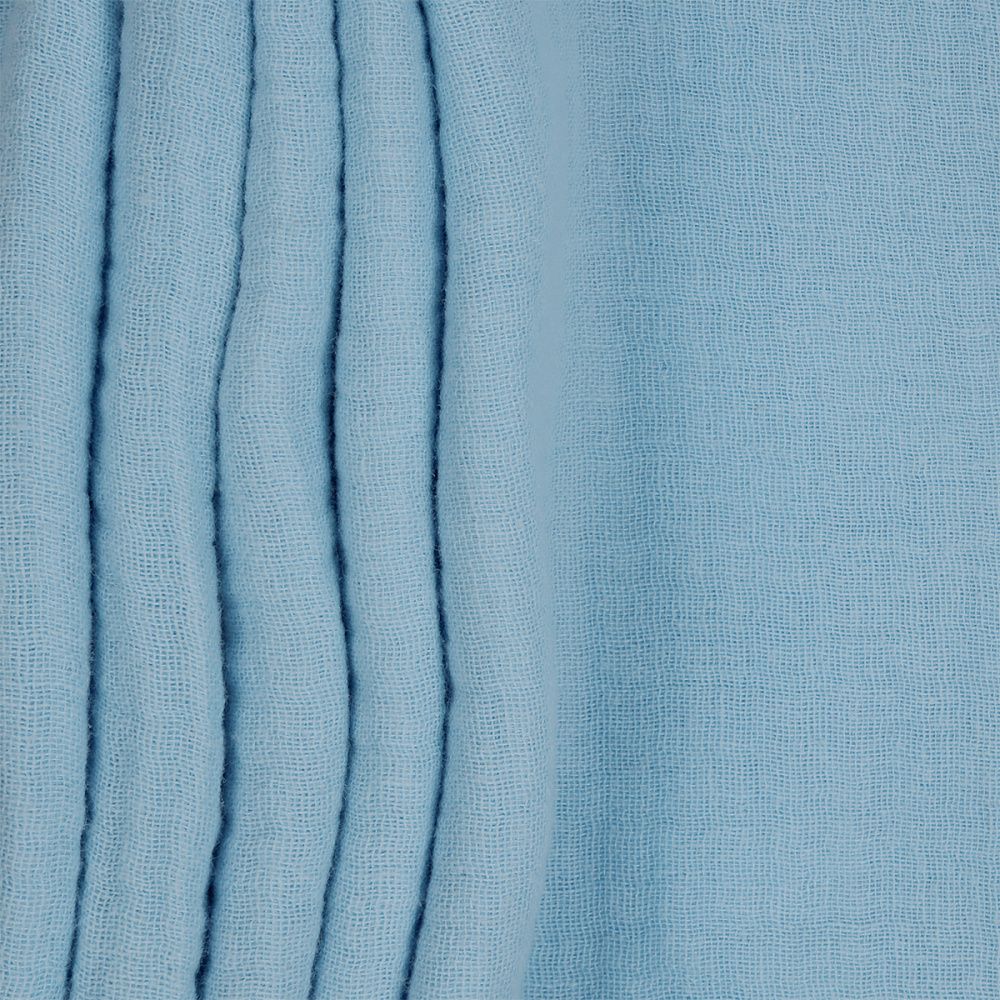 Муслин 125 г/м², 130 см / 2 метра, TBY.Mus.24723.7.2, цв.07 св.голубой