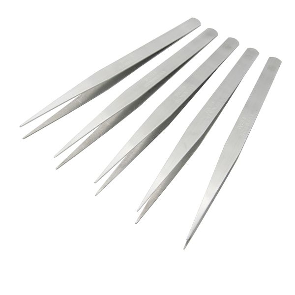 Пинцет прямой TZ-02 К, 5 шт