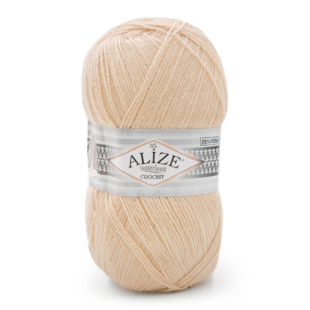 Пряжа Alize (Ализе) Superlana TIG / уп.5 мот. по 100 г, 570м, 404 шампанское