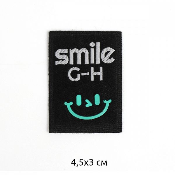 Аппликации пришивные 2410 Smile 4,5х3см, черный, 20 шт