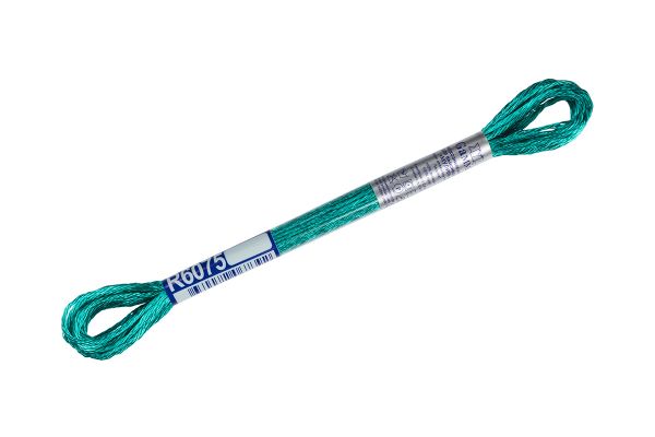 Мулине Gamma вискоза 100%, цв.R6075 т-бирюзовый, 12 мотков по 8 метров