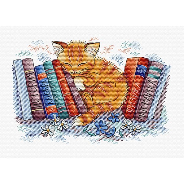 Набор для вышивания нитками МП Студия, В укромном месте 15х22см