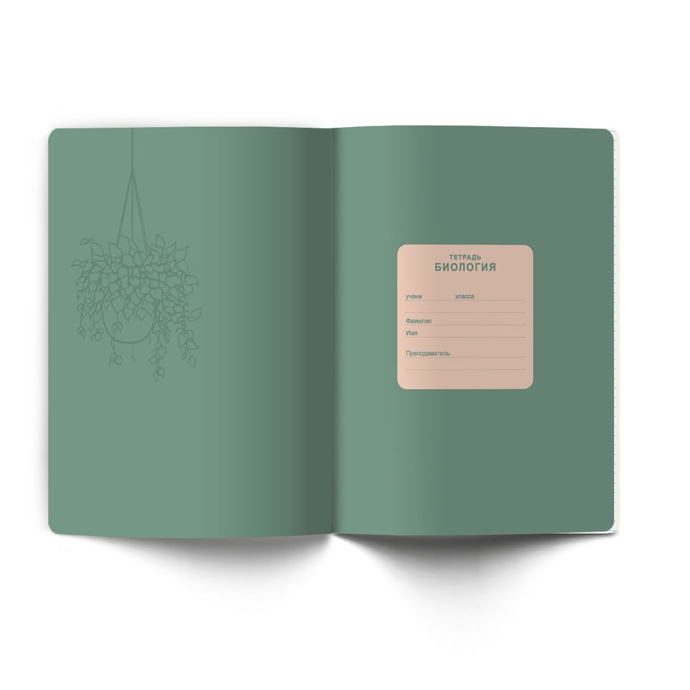 Тетрадь со справочным материалом Лёгким почерком, софт-тач ламинация, A5 48 л. на скобе 65 г/м², белизна 100% 10 шт, клетка, 01837 Лёгким почерком Биология, Светоч Т284