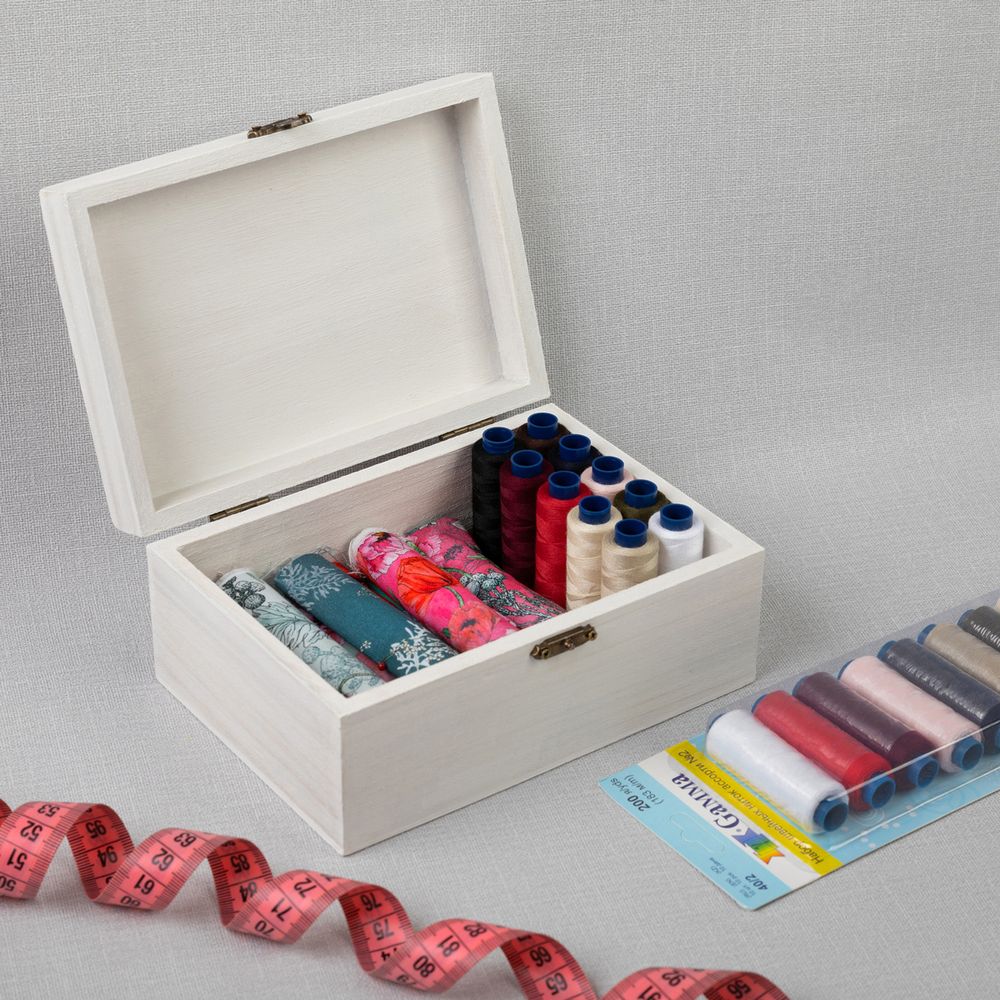 Нитки швейные бытовые Gamma 40/2, 183 м / 10 кат, ассорти 02