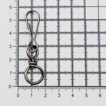 Карабин металл 10.0 мм (55х14 мм), 816-631, чер.никель, уп.100 шт