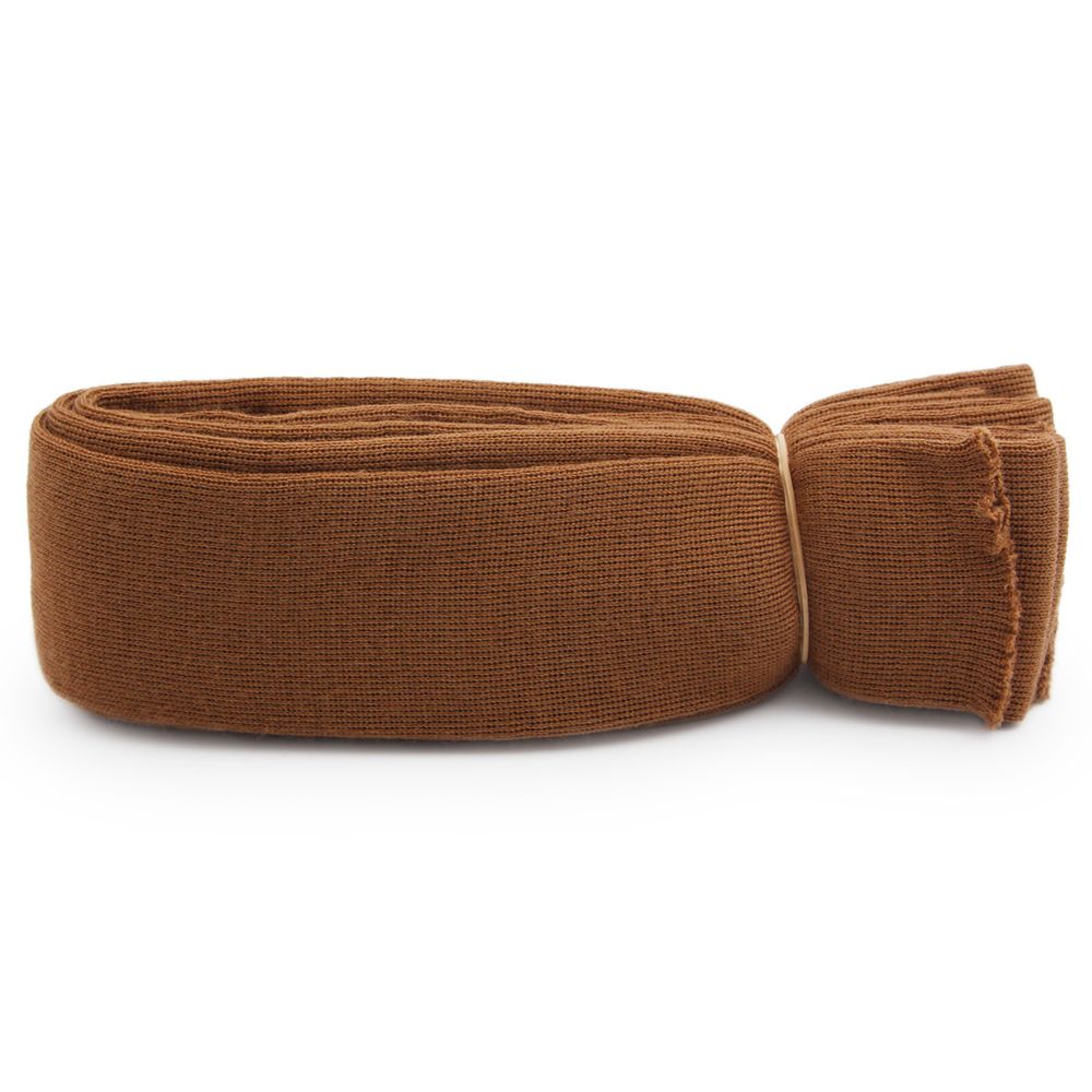 Манжеты трикотажные рукава 7.0 см / 3 метра, полушерсть тонкие 14кл. 1х1, 075 бежевый