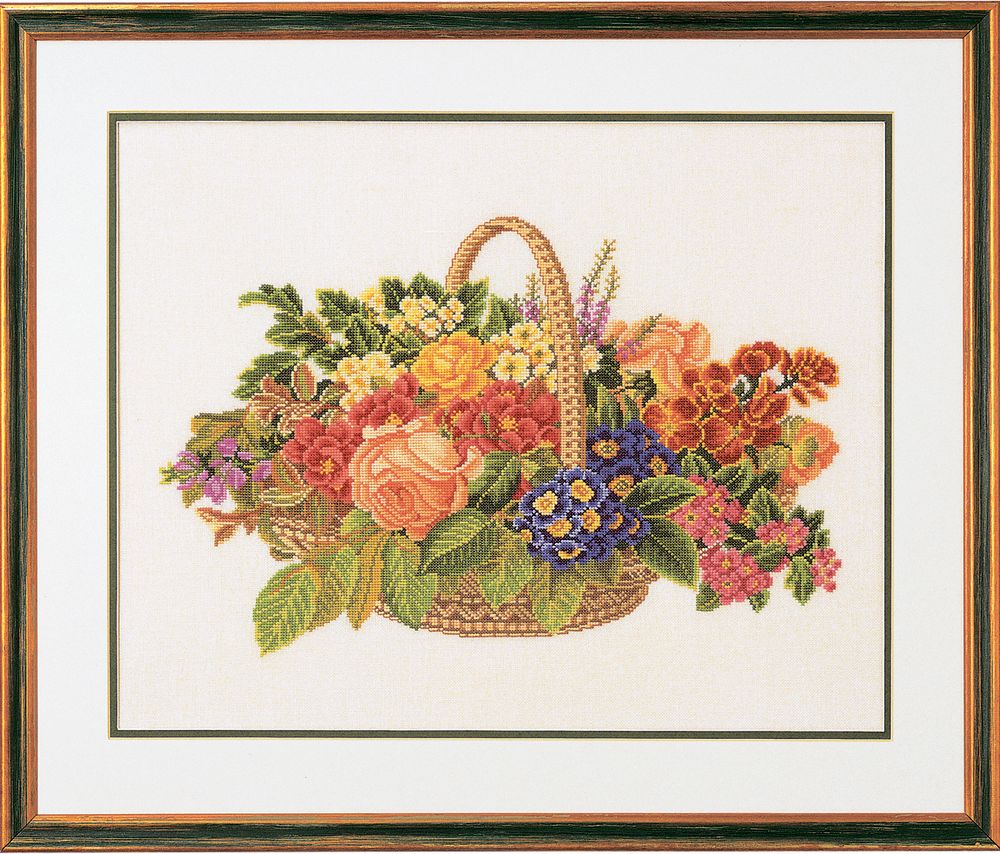 Eva Rosenstand, Букет цветов в корзине, 50х60 см