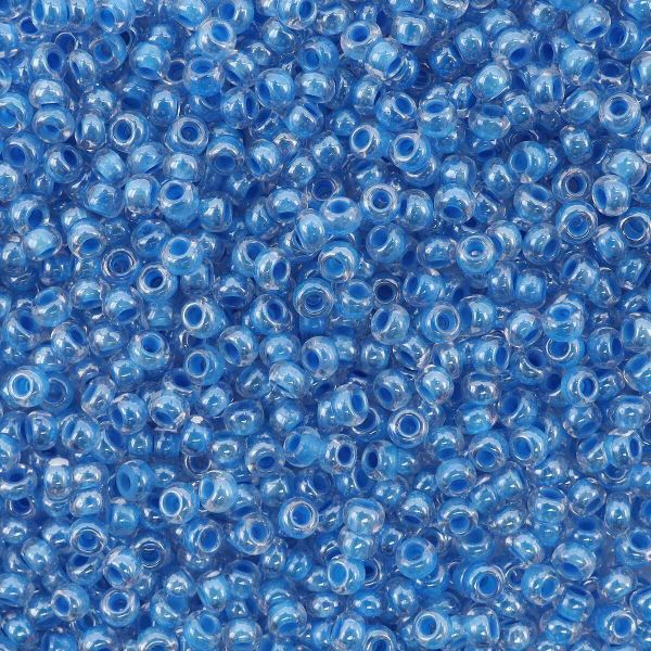 Бисер Preciosa прозрачный с цв. центром, круг.отв., 100 г (5х20 г), (38136)331-19001/10/0