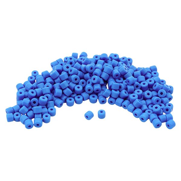 Бусины пластик 5х6 мм, цилиндр, 50гр Astra&Craft, 024 голубой, 2141