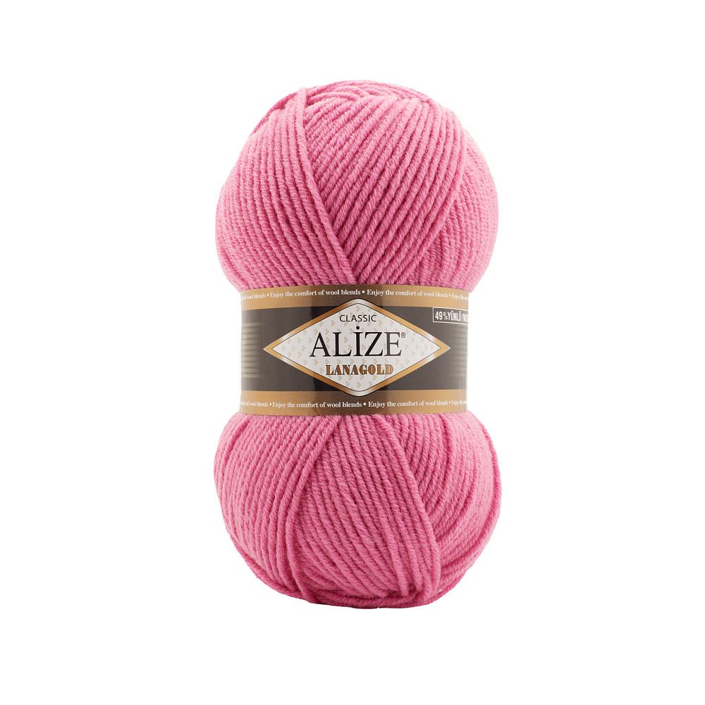 Пряжа Alize (Ализе) Lana Gold / уп.5 мот. по 100 г, 240 м, 178 т.розовый