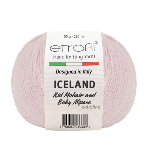 Пряжа Etrofil (Этрофил) Iceland / уп.10 мот. по 50 г, 250м 04060 светло-розовый