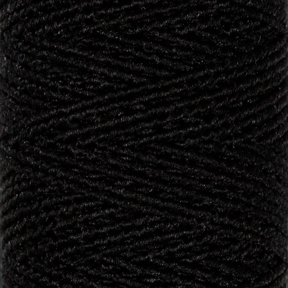 Нитки спандекс ⌀0.6 мм, набор 10 катушек по 25 метров, черный, Gamma ET-10