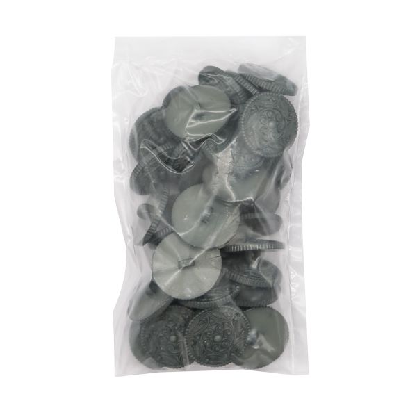 Пуговицы на ножке 28 мм (309 серый), 36 шт