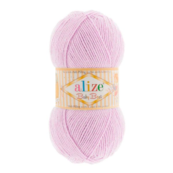 Пряжа Alize (Ализе) Baby Best / уп.5 мот. по 100 г, 240м, 027 лиловый A