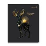 Тетрадь ученическая общая, тиснение золотой фольгой, A5+ 80 л. на скобе 65 г/м², белизна 100 %, 5 шт, клетка, 01137 Микс- Золотая эпоха, Светоч Т90