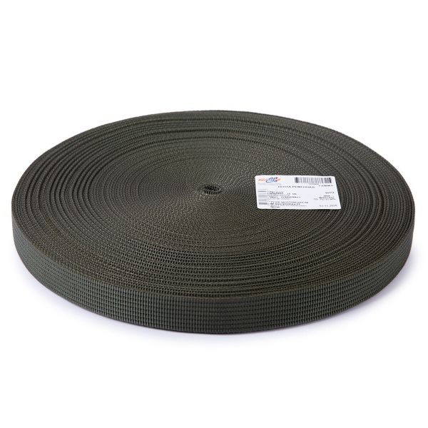 Стропа (ременная лента) 25 мм / 30 метров, [23.8 г/пог.м], 98% п/п, 2% п/э, оливковый, Gamma р.9272
