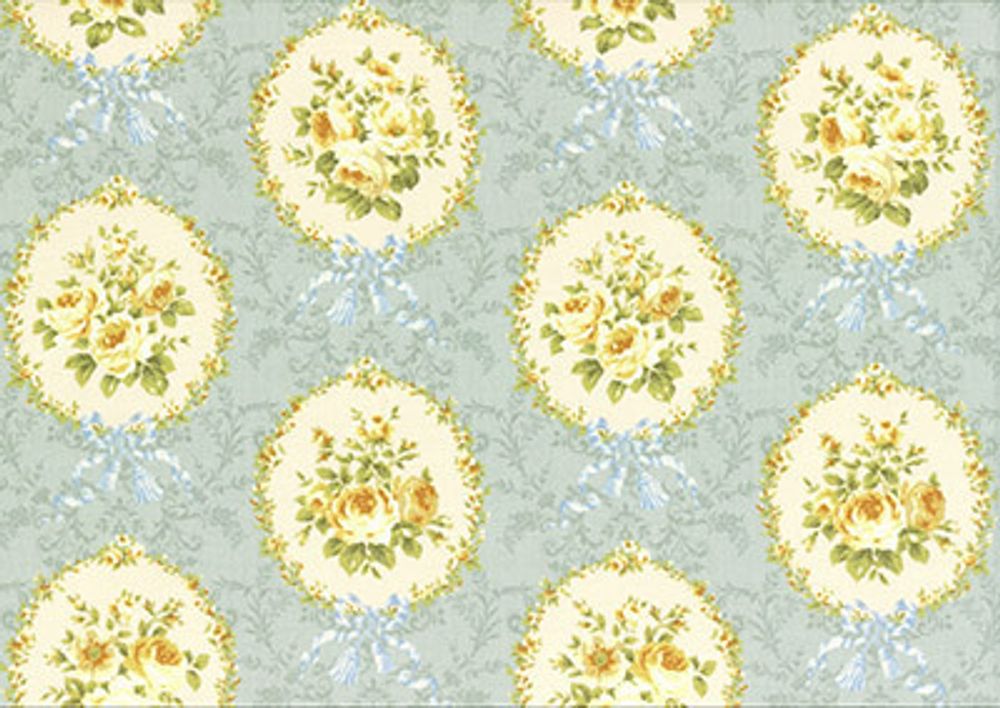 Ткань для пэчворка Peppy Rococo Sweet Panel, отрез 60х110 см, 130 г/м², 31054-90, Lecien