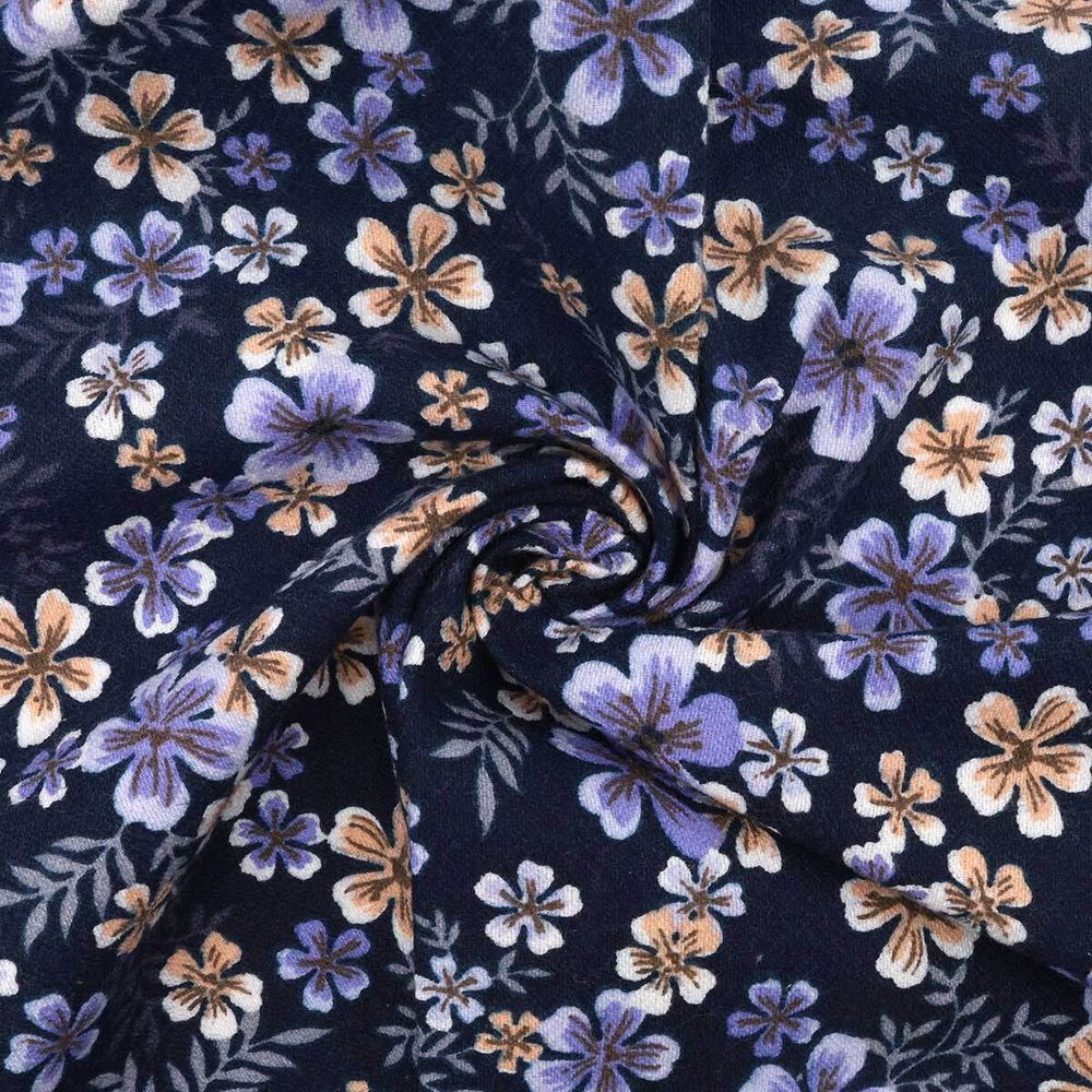 Ткань для рукоделия теплый хлопок набивной арт 531 рис 21297 вид 3 Жасмин, 50х50 см, Astra&amp;Craft