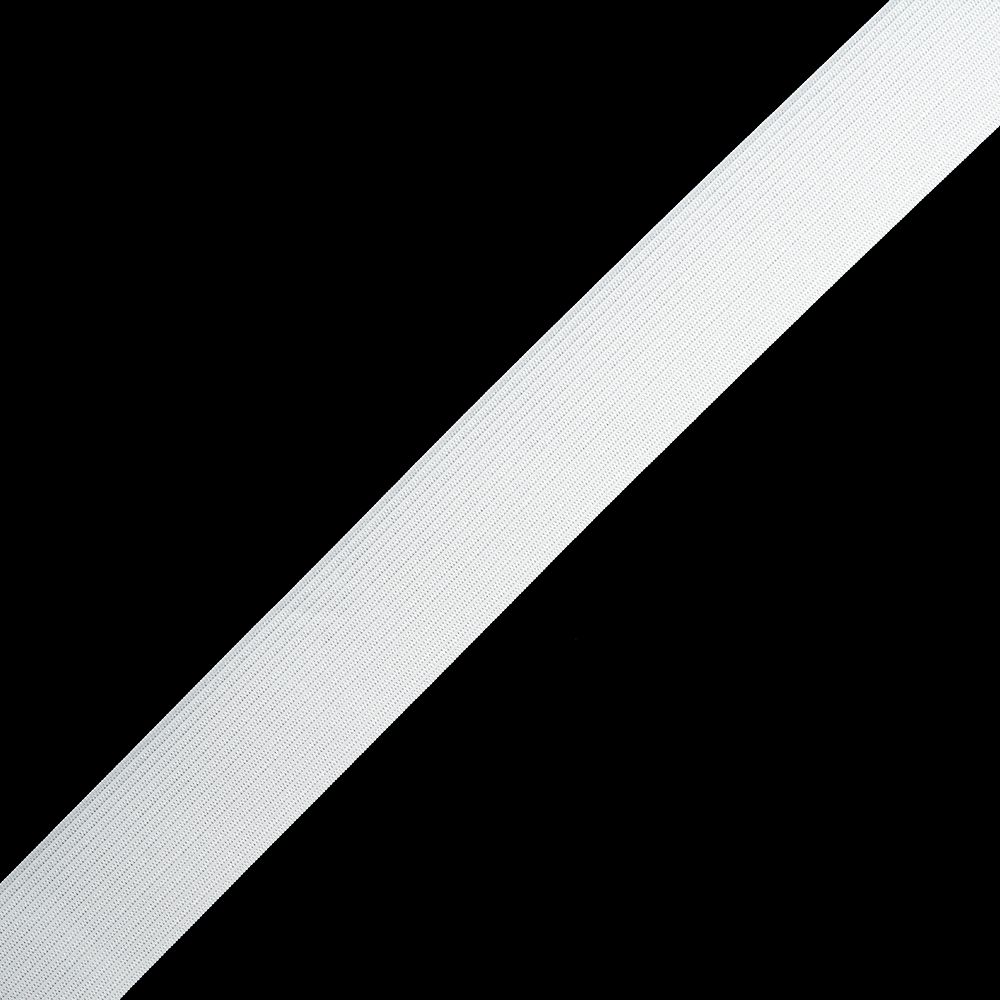 Резинка бельевая (стандартная) вязаная 3,9г белый, уп. 10 м, M10424