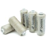 Нитки швейные бытовые Bestex 40/2, 365 м (400 ярд) / 10 кат., 163 серо-бежевый