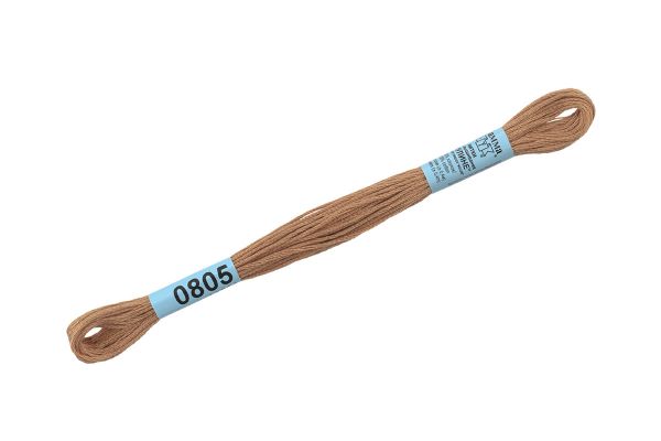 Мулине Gamma 100% хлопок, цв.0805 т.бежевый, 24 мотка по 8 метров