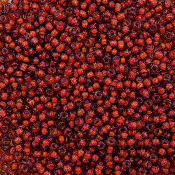 Бисер Astra&Craft 11/0 (2.1 мм), 200 г (10х20 г), цв. 308.2 коричневый прозрачный с цветным центром