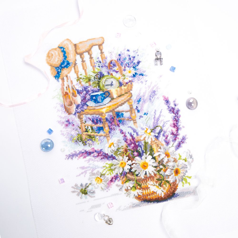 Набор для вышивания нитками Чудесная игла, Беззаботные минутки, 18х28 см