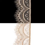 Кружево эластичное (стрейч) 60 мм / 3 метра, C180 бежевый