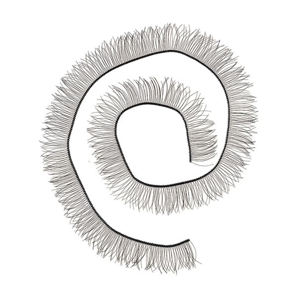 Ресницы для кукол и игрушек 20 см, реснички 8 мм, уп.20 шт, EYL-2, черный, HobbyBe EYL- 2