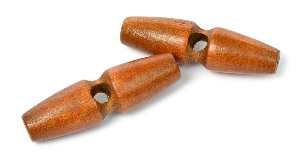 Пуговицы деревянные BT.WD.069 цв.003 коричневый 95L-60мм, 1 прокол, 20 шт