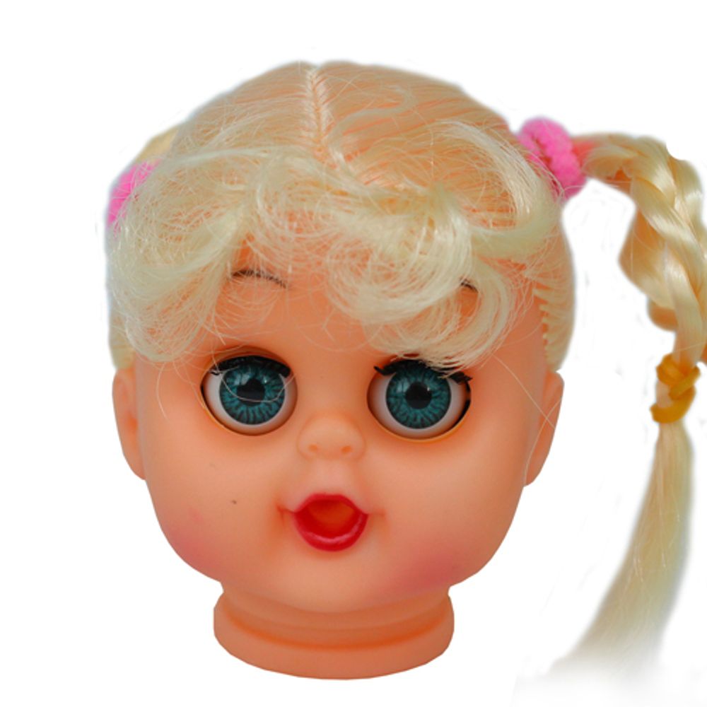 Голова куклы с волосами 7 см