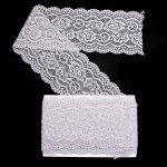 Кружево эластичное (стрейч) 100 мм / 3 метра, C154 светло-серый