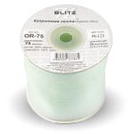 Лента капроновая (органза) 75.0 мм / 22.8±1 метра, 121 св.св.салатовый, Blitz OR-75