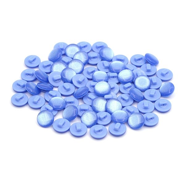 Пуговицы на ножке 22L (14мм), пластик (col.04 василек), 72 шт, CR P-45