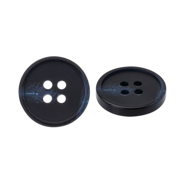 Пуговица 4 прокола 28L = 18 мм, пластик, col.D т. синий, CN2865, 72 шт