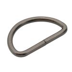 Полукольцо сварное металл 25.0 мм (in), (внешн. 30х18 мм, ⌀2.5 мм), 100 шт, черный никель, 816B-113
