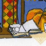 Набор для вышивания нитками Риолис, Осеннее окошко 15х21 см набор