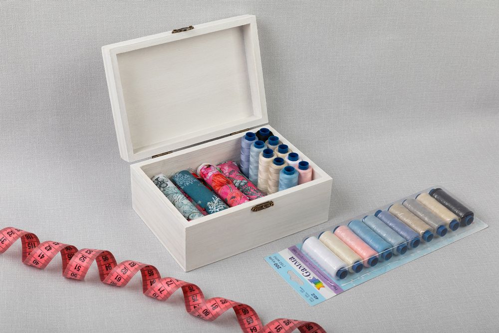 Нитки швейные бытовые Gamma 40/2, 183 м / 10 кат, ассорти 06