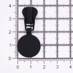 Слайдер (замок) для молнии трактор Т5 (5 мм), резина 33х17,8 мм, черный, 20 шт, ГЛТ8193