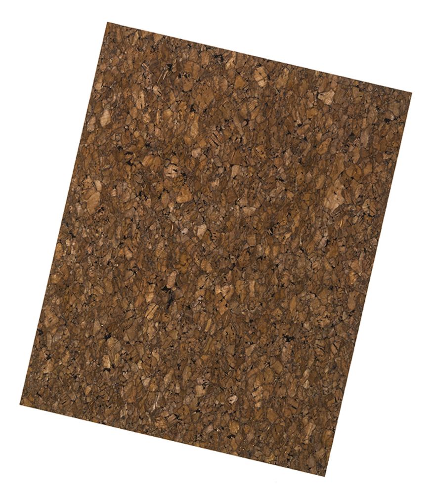 Корковая (пробковая) бумага 0,8 мм, 70x140 см, натуральный темный, 1 шт