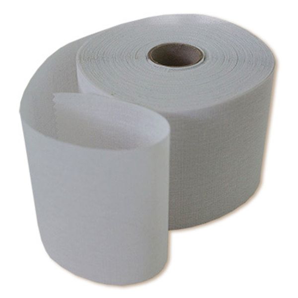 Люверсная шторная лента клеевая 100 мм / 50 метров, х/б, белый, Gamma