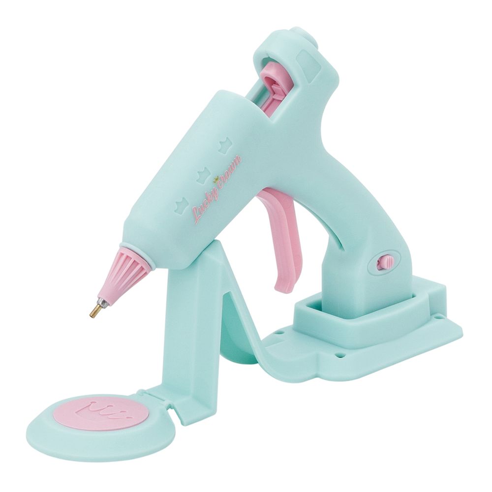 Клеевой пистолет для творчества аккумуляторный с подставкой 20Вт, для стержней ⌀7 мм