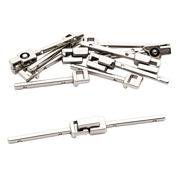 Пряжка-застежка металл (Nickel Серебро (никель)), МВ_2236, 6 шт