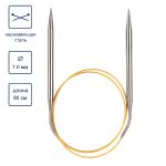 Спицы круговые ⌀7.0 мм, 80 см, с металлическим тросиком, Alpina SIL-80