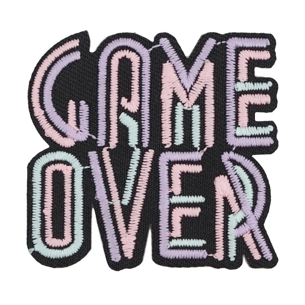 Термоаппликация светящаяся в темноте Game Over, Hobby&amp;Pro
