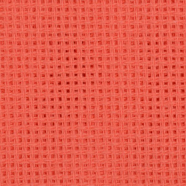 Канва для вышивания мелкая, 851 (613/13) (10х60кл) 40х50 см, цв. коралл
