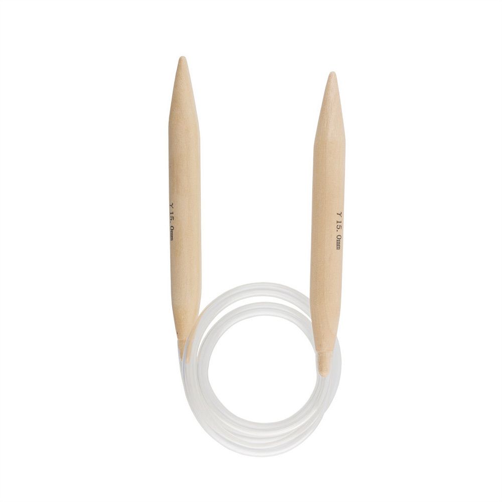 Спицы круговые бамбук ⌀15,0 мм, 80 см, Gamma BC1