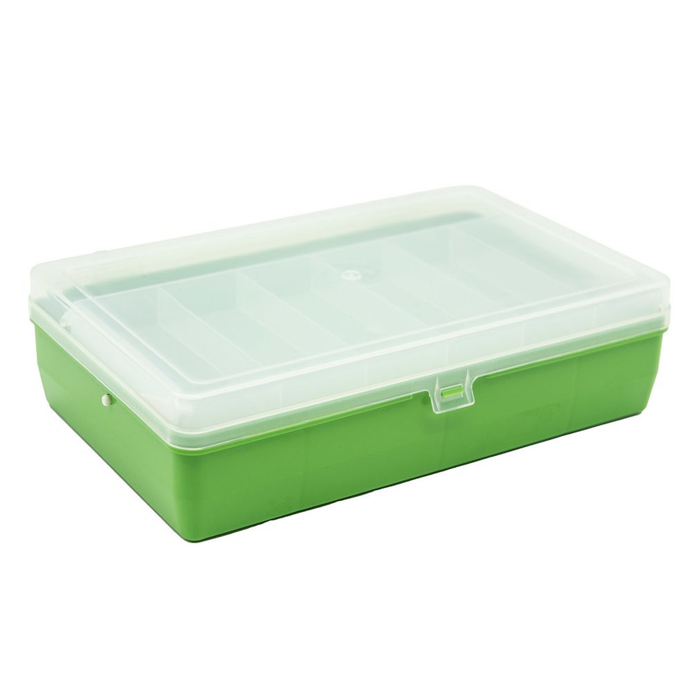 Коробка двухъярусная с микролифтом, 235х150х65 мм, салатовый