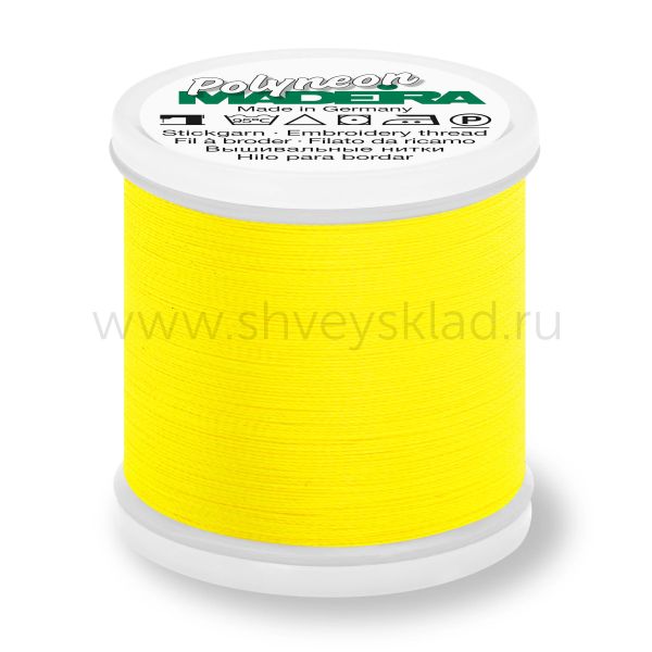 Нитки вышивальные флюоресцирующие Madeira Polyneon №40, 400 м, цв. 1883, 9845, 5 катушек