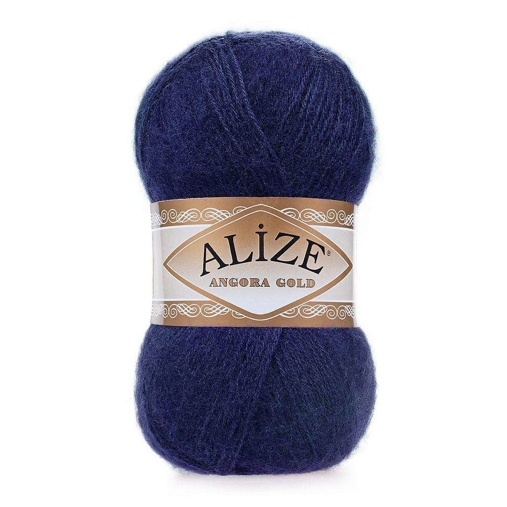 Пряжа Alize (Ализе) Angora Gold / уп.5 мот. по 100 г, 550м, 058 темно-синий A